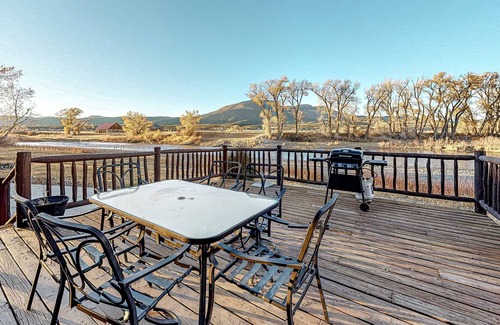 South Fork Casa | Riverfront House on Private Ranch w/Mountain Views, Grill, Gourmet Kitchen