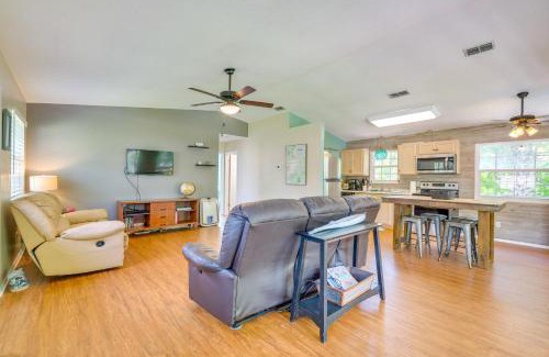 Crystal River Casa | Riverfront Inglis Duplex with Shared Dock and Fire Pit