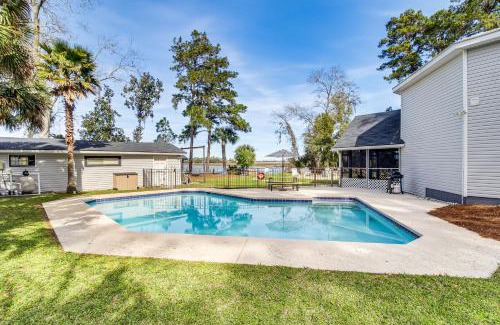 Savannah Casa | Riverfront Savannah Getaway with Pool and Dock!