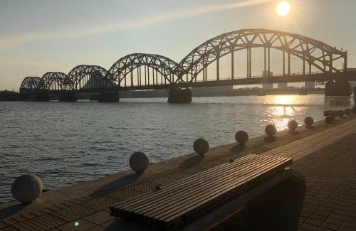 Maskavas Forstate Apartamento | Riverside Promenade apartment S