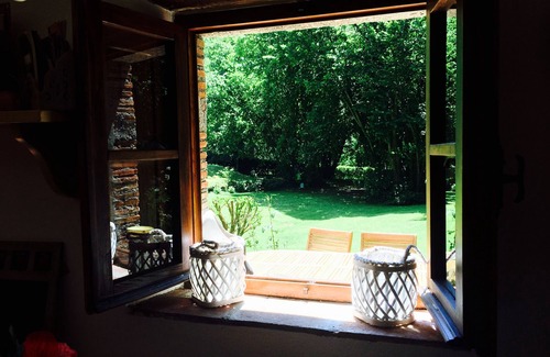 Bagni di Lucca Cabaña | Casas de Riverside Stone con piscina privada