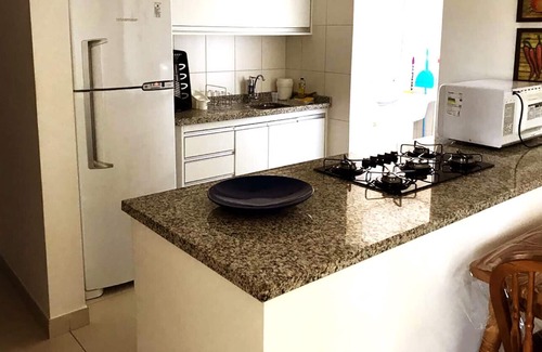 Sao Lourenco Apartamento | Riviera: Apto com wi-fi, espaço gourmet e piscina