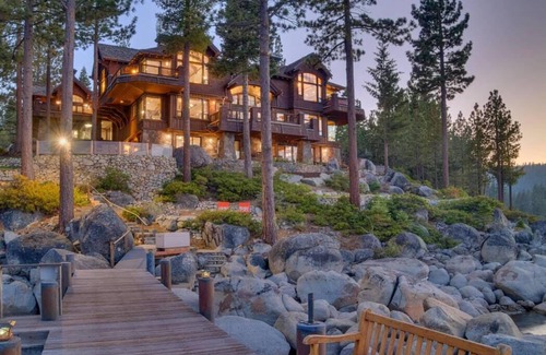 Meeks Bay Casa | Rockhaven Tahoe Lake Front Estate con playa privada