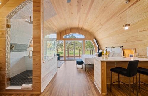 Fredericksburg Hotel | Romantic Chardonnay Wine Barrel Cabin