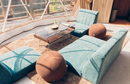 Yufuin Onsen Cabina | Room dome tent with hot spring1 night and 2 me / Yufu Ōita