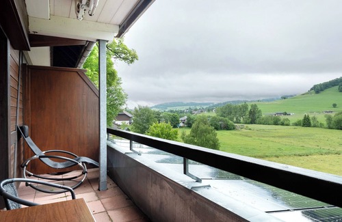 Bernau Apartamento | Habitación 'Doppelzimmer 1' con vistas a la montaña, balcón y Wi-Fi