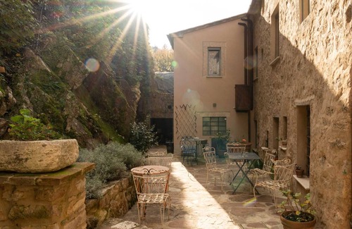 Campiglia d'Orcia Apartamento | Habitación 'Il Cannellone' con jardín compartido y Wi-Fi