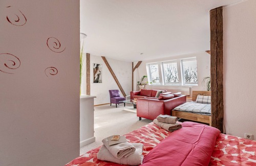 Cecilienkoog Apartamento | Habitación 'Jaspis Mit Rubin' con jardín compartido