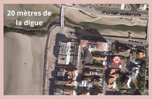 Wimereux Apartamento | Rose Mer, Appartement à 20 mètres de la mer avec parking privé et balcon, Animal accepté