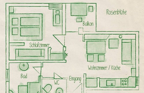 Graefenberg Apartamento | Rosenblüte - Genusshof Pingold