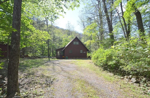 Hedgesville Cabina | Rosies Creekside Retreat - 3 BR Escape!