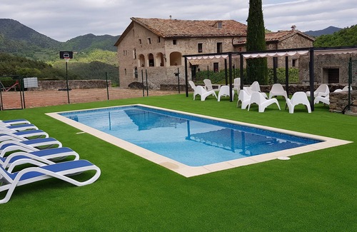Les Llosses Cabaña | Casa rural de alquiler íntegro con piscina privada para 22 a 100km de Barcelona
