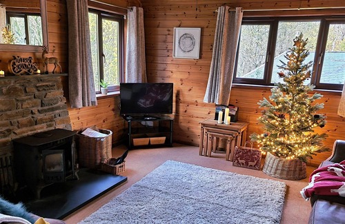 Dolgellau Cabina | Rural Snowdonia Lodge with Log Burner and Sauna. Dogs allowed.