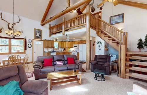 Nemo Cabina | Rustic cabin w/ expansive outdoor space, gas firepit, W/D & free WiFi