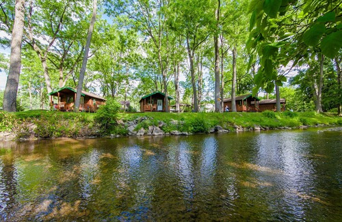 Montour Falls Cabaña | Comodidad rústica en pacífica Catharine Creek (# 1)