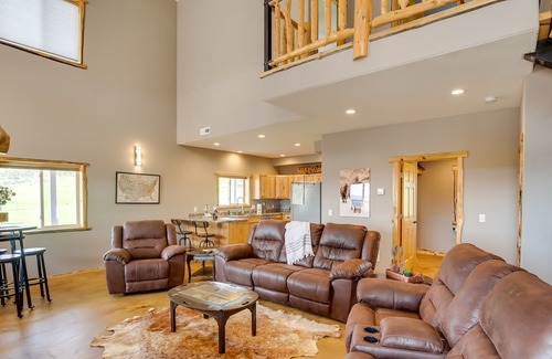Piedmont Casa | Rustic Home w/ Grill, Fireplace, 13 Mi to Sturgis!