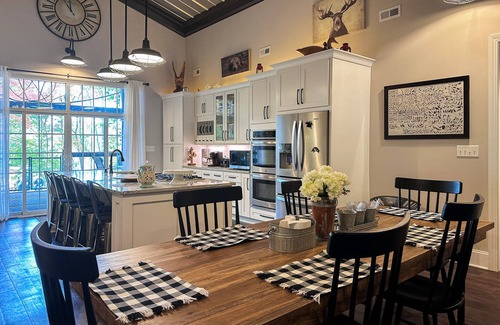 Sharps Chapel Casa | Rustic lakeside home with private dock, firepit, grill, smoker, and mtn views