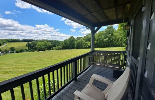Fancy Gap Cabina | Rustic Mountain Escape w/Fire Pit and Mountain Views-Cabin 1