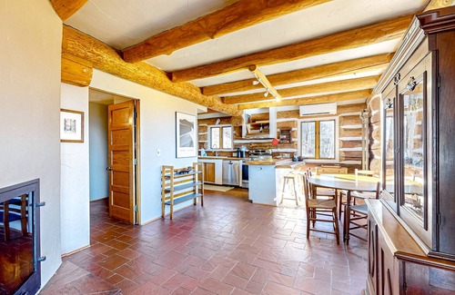Littleton Casa | Rustic mountain-view cabin with private deck & fireplaces