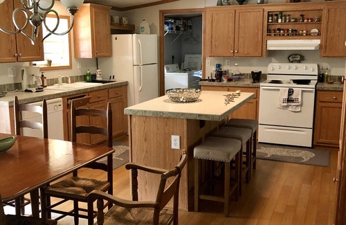 Old Town Otro | Rustic Retreat: Ranch Home with 40 Private Acres and Covered Patios