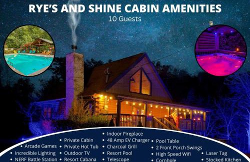 Sevierville Casa | Ryes and Shine Bootlegger's Cabin! Hot Tub* Pool* Arcade* Billiards *EV * Pet Friendly