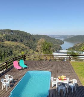 Piratuba Casa | Sítio Sonho Meu - 3 quartos- Seu Refúgio com a mais bela Vista para Lago da Usina
