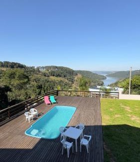 Piratuba Casa | Sítio Sonho Meu - 3 quartos- Seu Refúgio com a mais bela Vista para Lago da Usina