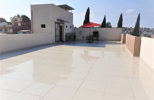 Ciudad López Mateos Apartamento | S02 Suite 2 min del TEC Wifi Terraza