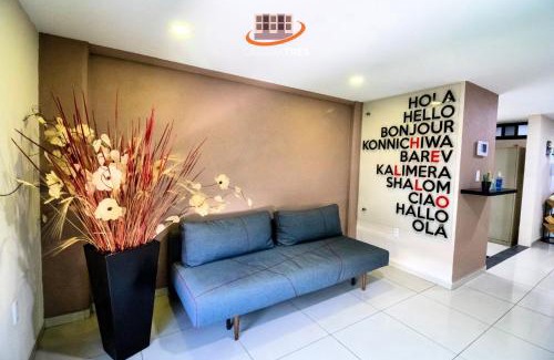 Ciudad López Mateos Apartamento | S08 DOBLE CAMA MATRIMONIAL Premium Suite Frente al TEC CEM con Cocineta WiFi Balcón Parking Terraza