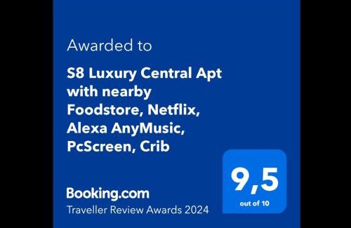 Kosice Old Town Apartamento | S8 Luxury 2 Room Apt OldTown - Foodstore, Crib, BabyChair, Netflix, PC Screen, UnlimMusic