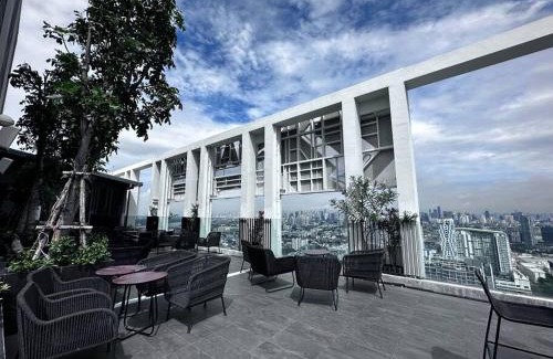 Phra Khanong Apartamento | S87-7052 BTS Onnut High Floor Gym Swim Good View