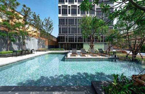 Phra Khanong Apartamento | S87-7052 BTS Onnut High Floor Gym Swim Good View