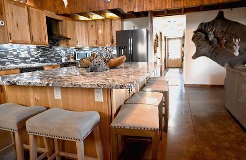 Fall River Casa | Safari-Theme Lodge w/ Hot Tub at Fall River Lake for Family, Hunting or Fishing!