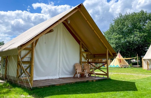 Falkenberg Apartamento | Safarizelt Simba am Kiebitzer See