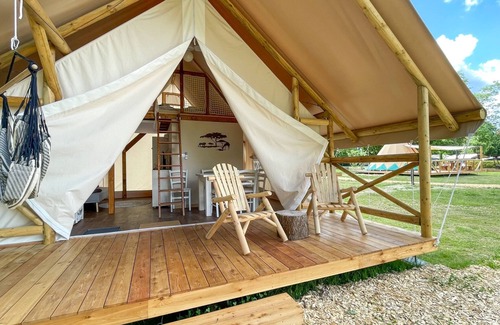 Falkenberg Apartamento | Safarizelt Simba am Kiebitzer See
