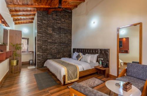 Bhimtal Casa | SaffronStays Kurmavana, Bhimtal - luxury cottage with pool and lawn - All clear roads