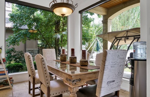 Panther Creek Casa | Sail to Hughes Landing, Waterway, or Pavilion. Heated Pool, Jacuzzi, & Cinema