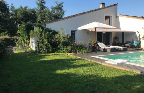 Saint-Aubin-de-Medoc Casa | Gran chalet moderno, tranquilo y cómodo - chauffée- piscina cerca de Burdeos - 10 P.