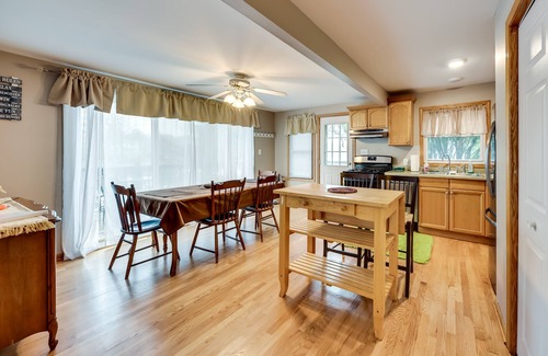 Paddock Lake Casa | Salem Vacation Home w/ Dock: Steps to Paddock Lake