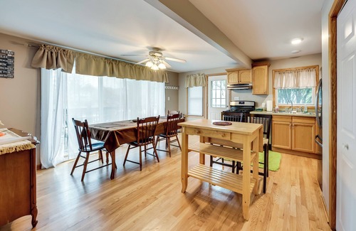 Paddock Lake Cabaña | Salem Vacation Home w/ Dock: Steps to Paddock Lake