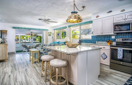 Coury Casa | Salt & Seaglass - Modern with XL Porch, Waterfront with Dock. Pool Club.