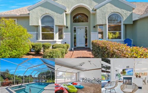 Palm Harbor Casa | SALTY TURTLE Luxury Salt Water Pool Home on Salt Water Canal with Tiki Bar