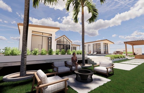 Farmer's Hill Villa | Sandcliffe Villa, - New 6,000 SQFT. Villa, Close to airport & Town w/ enclosed poolside kitchen!