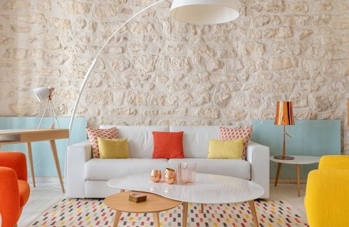 Enfants-Rouges Apartamento | Santorini, 1BR/1BA, 2 people