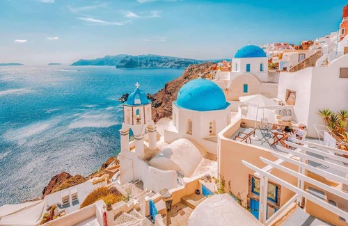 Akrotiri Apartamento | Santorini Rooftop Hot Tub Suite w Panoramic Views