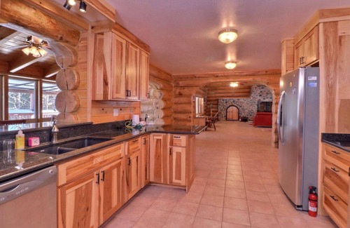 Fifield Casa | Scandinavian hand-scribed full log home on 31 acres and a quiet lake and trails