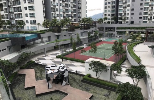 Gelugor Apartamento | Estudio escandinavo Suite Queensbay Mall Penang