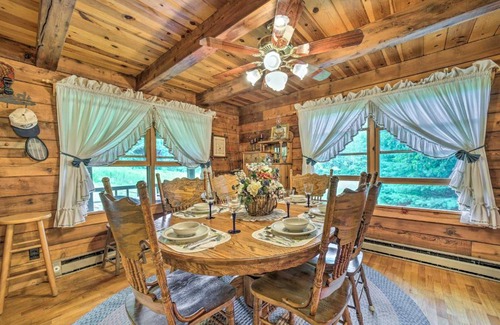 Highlands Casa | Scenic Creekside Cabin with Wraparound Porch!