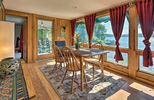 Meredith Casa | Scenic Meredith Hideaway w/ Dock + Beach!