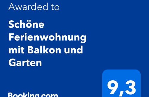 Nonnweiler Apartamento | Schöne Ferienwohnung mit Balkon und Garten